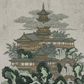 Oriental Pagoda Mountain Landscape Mural Wallpaper - room preview 04