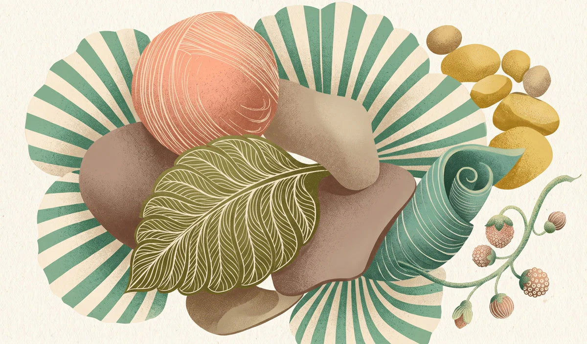 Botanical Still Life Mural Wallpaper in Soft Sage and Terracotta Mural Wallpaper - room preview 04