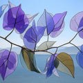 Ethereal Bougainvillea Botanical Mural Wallpaper — Blue and Violet Mural Wallpaper - room preview 04