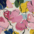 Abstract Floral Oil Painting Mural Wallpaper in Bold Multi-Color Mural Wallpaper - room preview 04