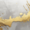 Metallic Gold Paint Splatter Mural Wallpaper — Modern Abstract Mural Wallpaper - room preview 04