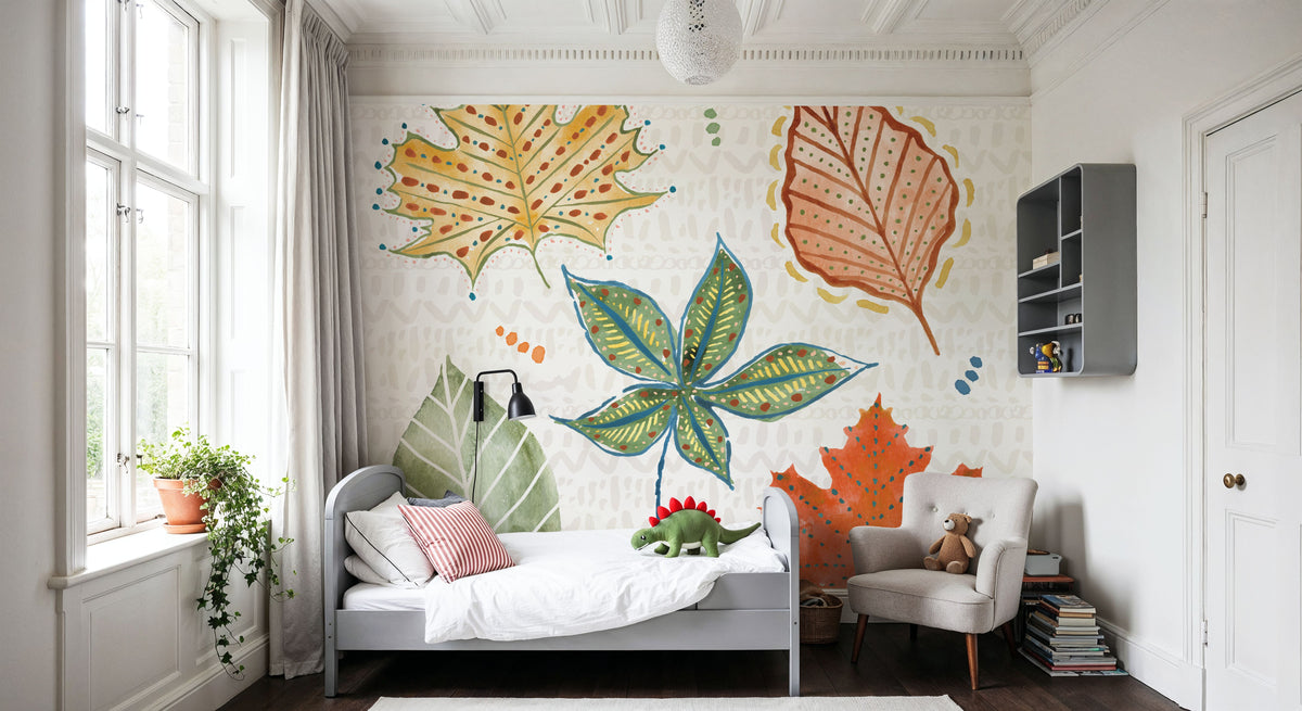 Harvest Whimsy V Mural Wallpaper - room preview 04