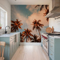 Golden Hour Palms Mural Wallpaper - room preview 04