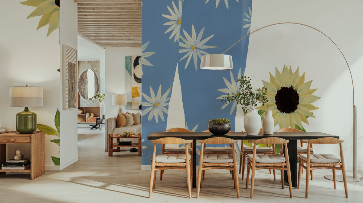 Boots with Sunflowers Mural Wallpaper - room preview 04