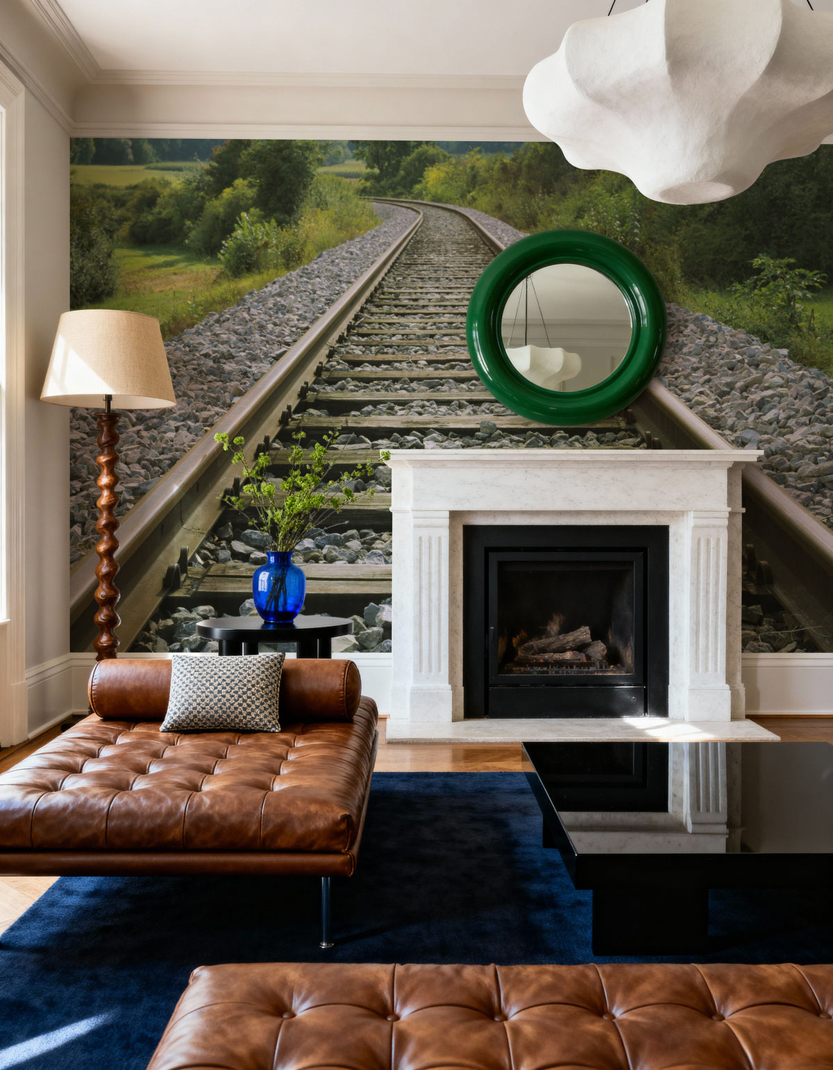 Woodland Tracks Mural Wallpaper - room preview 04