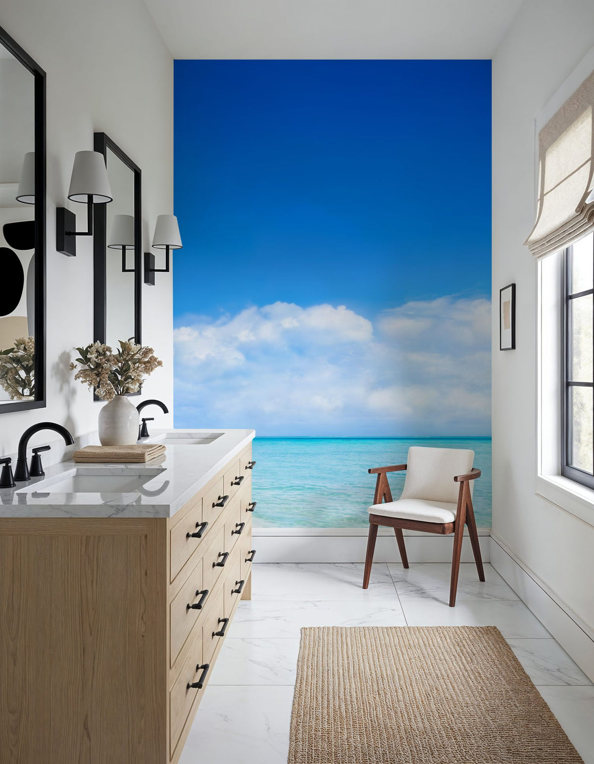 Tropical Beach, Bora Bora Mural Wallpaper - room preview 04