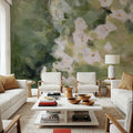 Midsummer Meadow White Mural Wallpaper - room preview 04