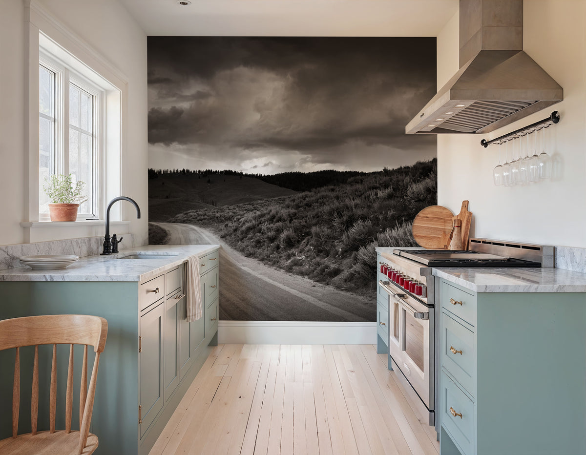 Stanley Basin Road Mural Wallpaper - room preview 04