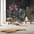 Field of Dreams Dark Red Mural Wallpaper - room preview 04