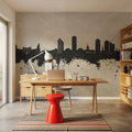 Tallahassee Florida Skyline Concrete Mural Wallpaper - room preview 04