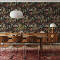 Deep Sea, Graphite Mural Wallpaper - room preview 04