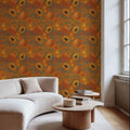 Pumpkin Harvest Orange Mural Wallpaper - room preview 04