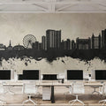 Myrtle Beach South Carolina Skyline Concrete Mural Wallpaper - room preview 04