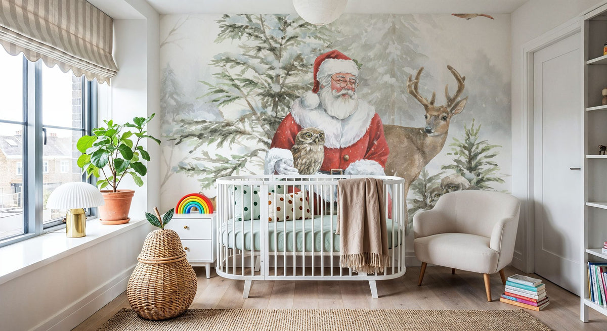 Woodland Santa II Mural Wallpaper - room preview 04