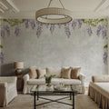 Welcome to Our Theatre, Gray Mural Wallpaper - room preview 04