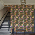 Marble Flowers, Khaki Mural Wallpaper - room preview 04