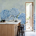 Hydrangea Meadow II Mural Wallpaper - room preview 04