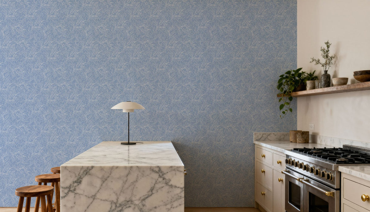 Catch the Breeze, Sky Blue Mural Wallpaper - room preview 04