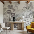 The Tenderness of Orchids, Washed Mural Wallpaper - room preview 04