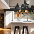 Luxembourg City Skyline Concrete Mural Wallpaper - room preview 04