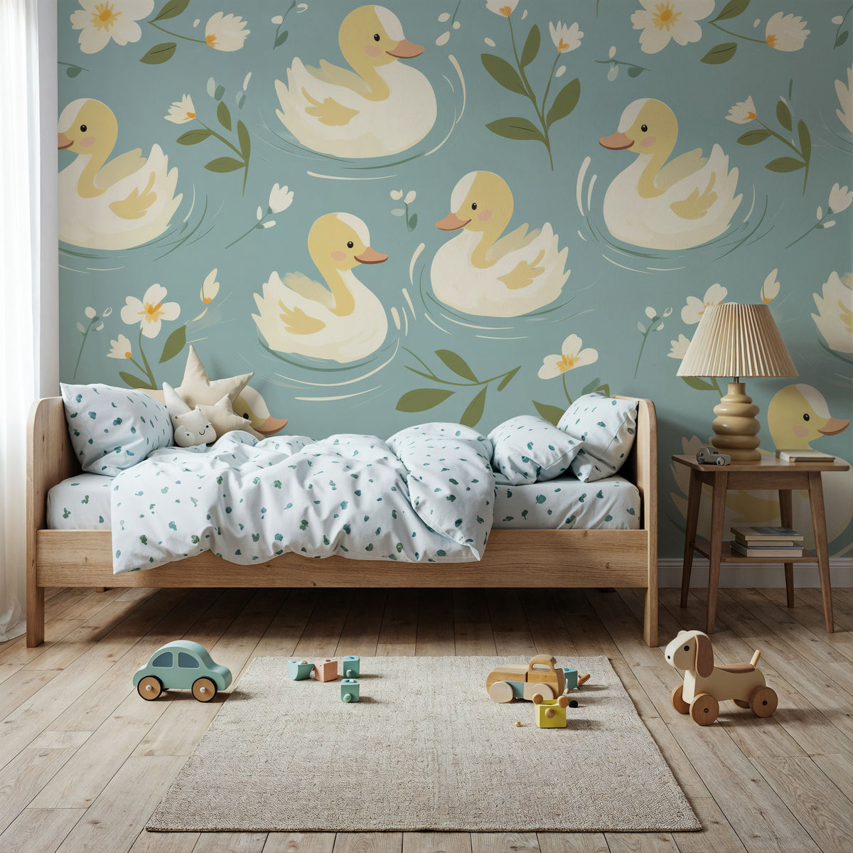 Diddy Ducklings Mural Wallpaper - room preview 04
