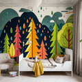 Fantasy Forest Fall Mural Wallpaper - room preview 04
