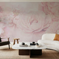 Transcendent Peony, Dusty Pink Mural Wallpaper - room preview 04