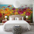 Cosmos in the Field Mural Wallpaper - room preview 04