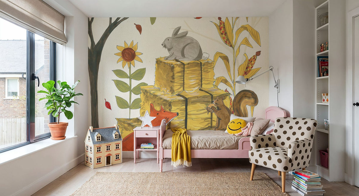 Woodland Harvest IV Mural Wallpaper - room preview 04