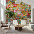 Pastel Floral Fresco Mural Wallpaper - room preview 04