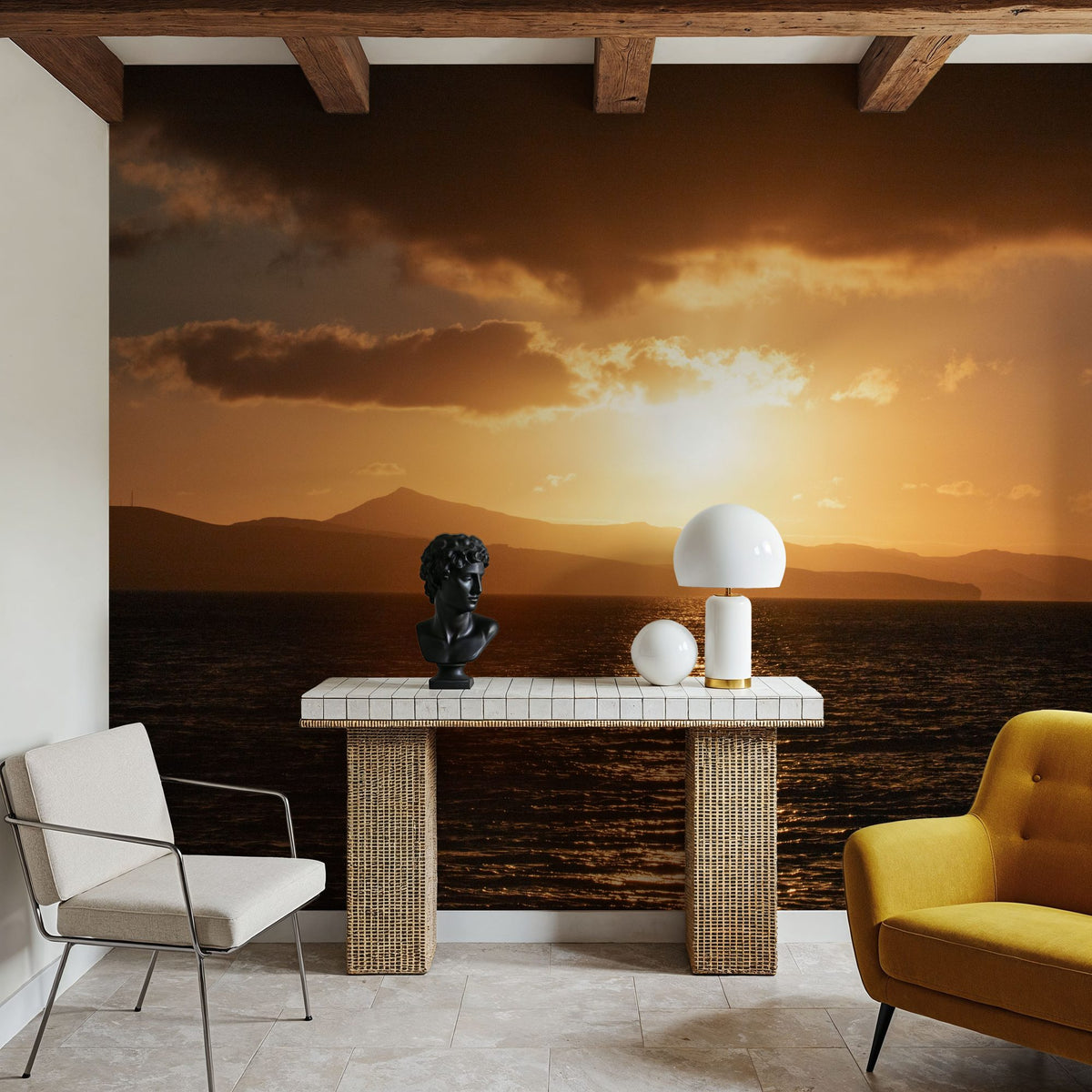 Fuerteventura Sunset Mural Wallpaper - room preview 04