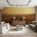 Sunset Highway Mural Wallpaper - Red Tone - room preview 04