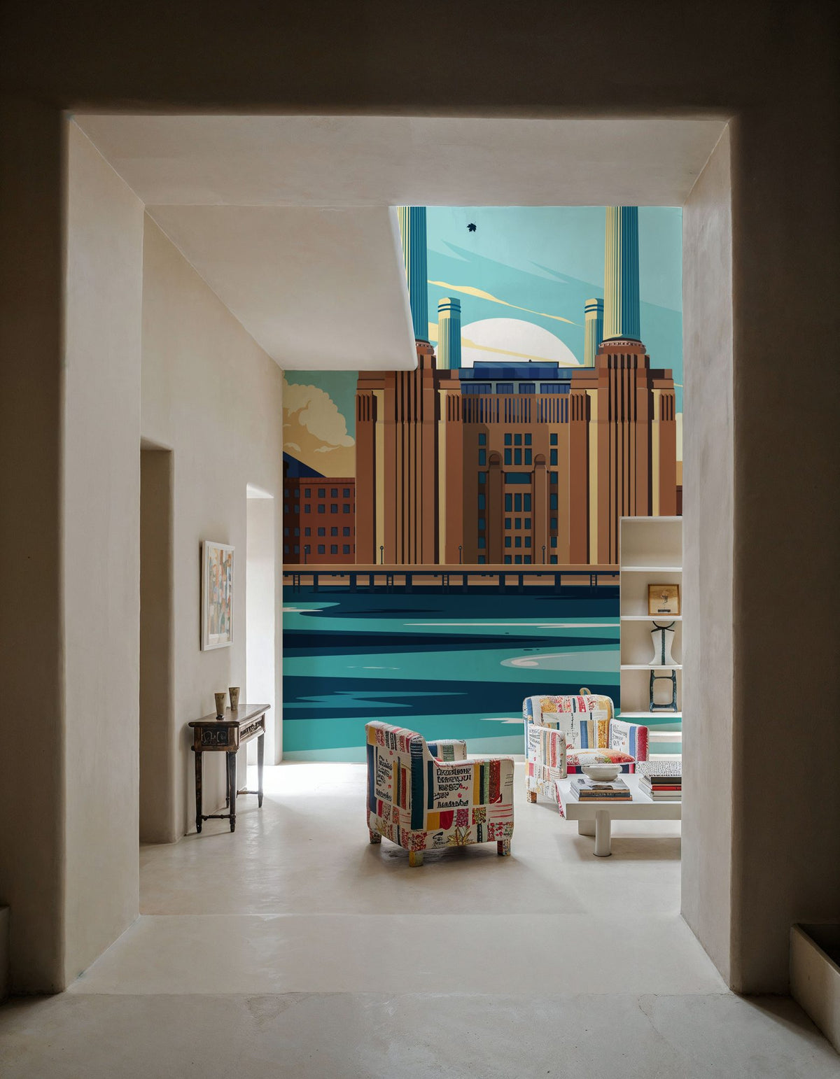 Travel Battersea Mural Wallpaper - room preview 04