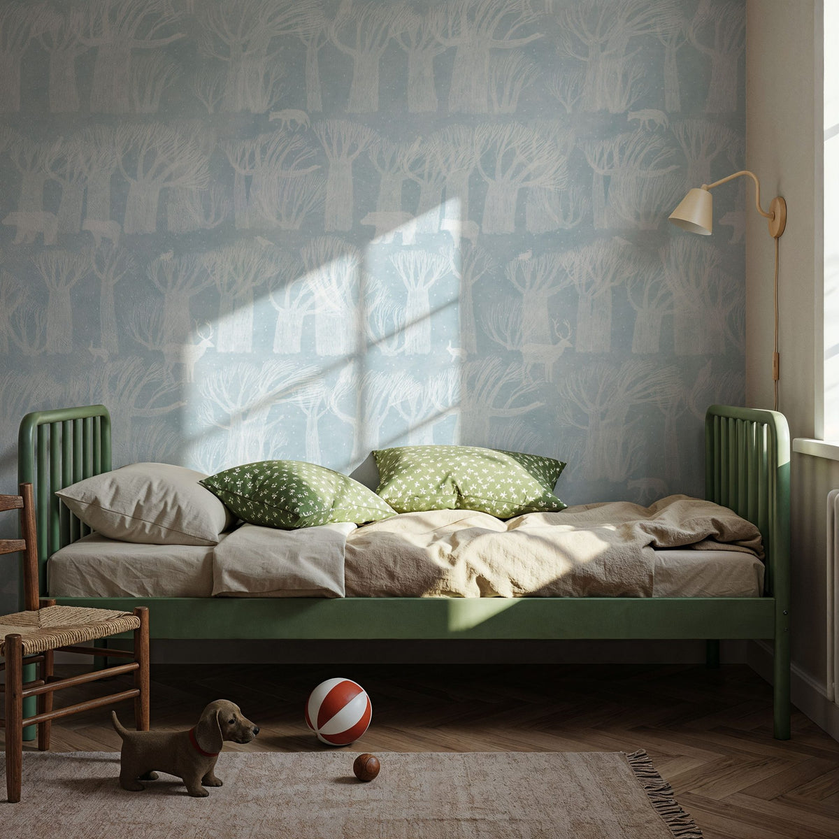 Winter Forest Mural Wallpaper - room preview 04