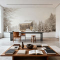 First Snow Mural Wallpaper - room preview 04