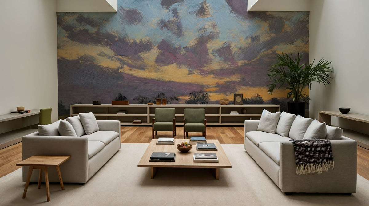 Sweeping Sunset Mural Wallpaper - room preview 04