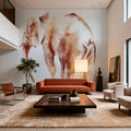 Lone Elephant Mural Wallpaper - room preview 04