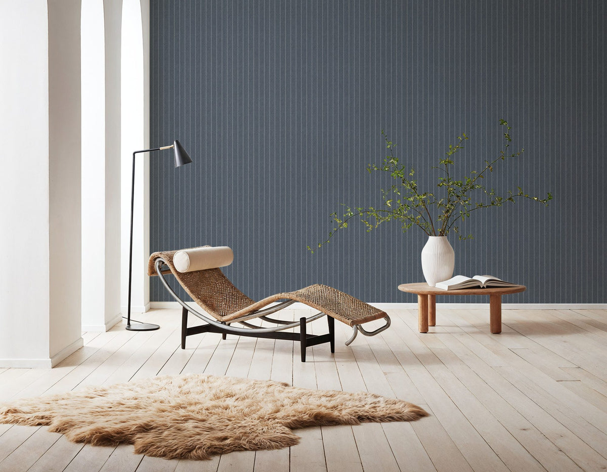 Tailor's Pin Stripe, Pacific Ocean Mural Wallpaper - room preview 04