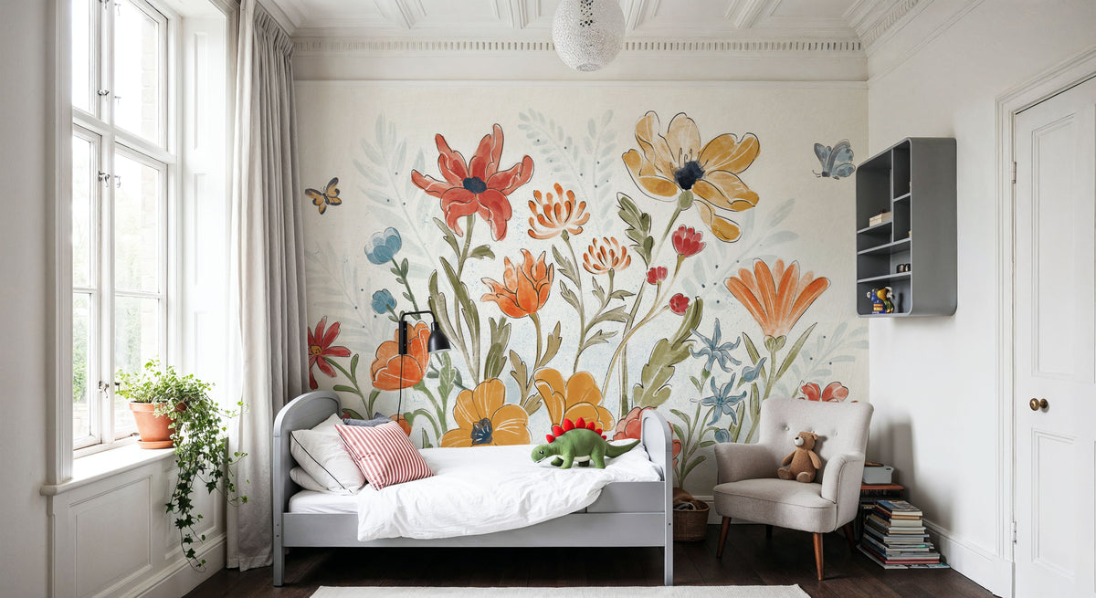 Floral in Sight Mural Wallpaper - room preview 04