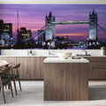 London Twilight Splendor Mural Wallpaper - Blue Tone - room preview 04