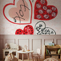 Love Hearts Mural Wallpaper - room preview 04