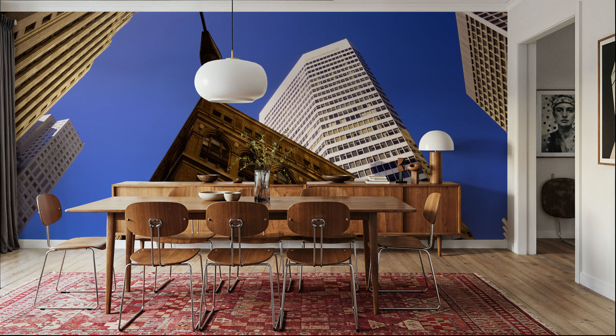 Urban Skyline Majesty Mural Wallpaper - room preview 04