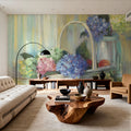 Hydrangea Basket Mural Wallpaper - room preview 04