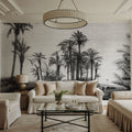 Les Palmiers Mural Wallpaper - room preview 04