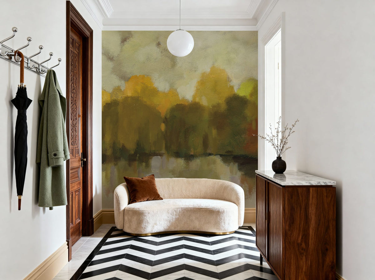 Fall Willows Mural Wallpaper - room preview 04
