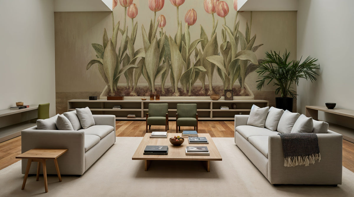 Tulip Friends I Mural Wallpaper - room preview 04