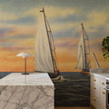 Greetings From the Sea Mural Wallpaper - room preview 04