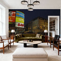 Neon Metropolis Mural Wallpaper - room preview 04