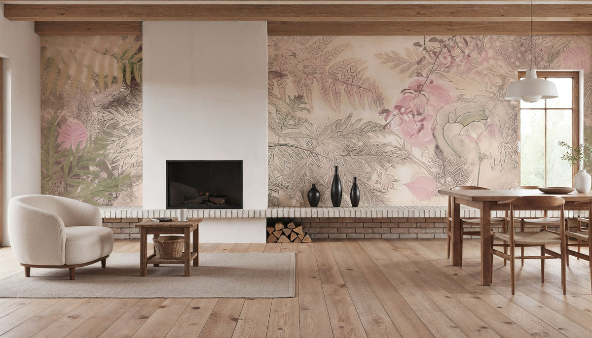 Tapisserie Florale Mural Wallpaper - room preview 04