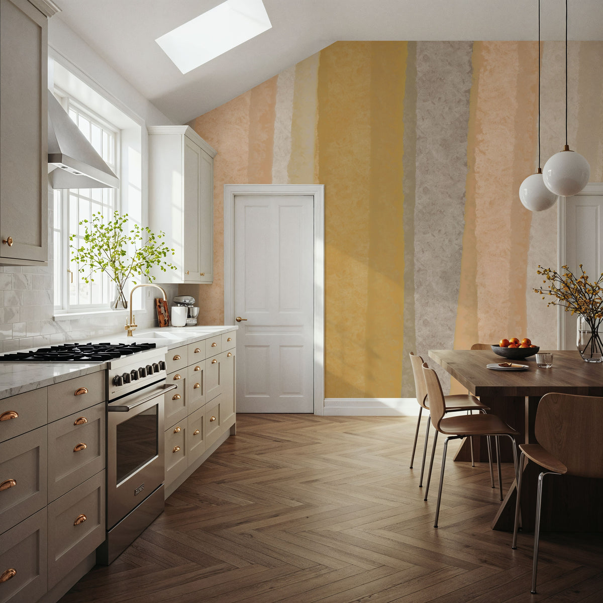 Modern Abstract `Collis Yopie` Mural Wallpaper - room preview 04